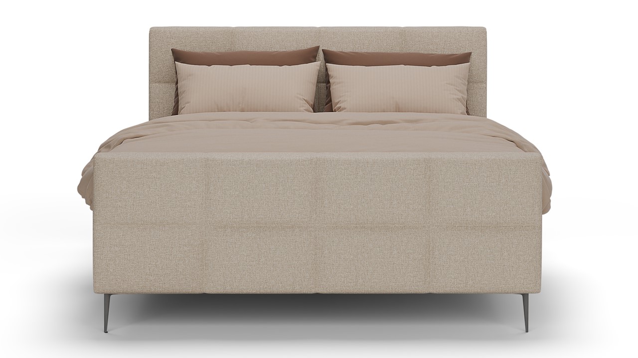 Boxspring Crystal - Linen touch beige