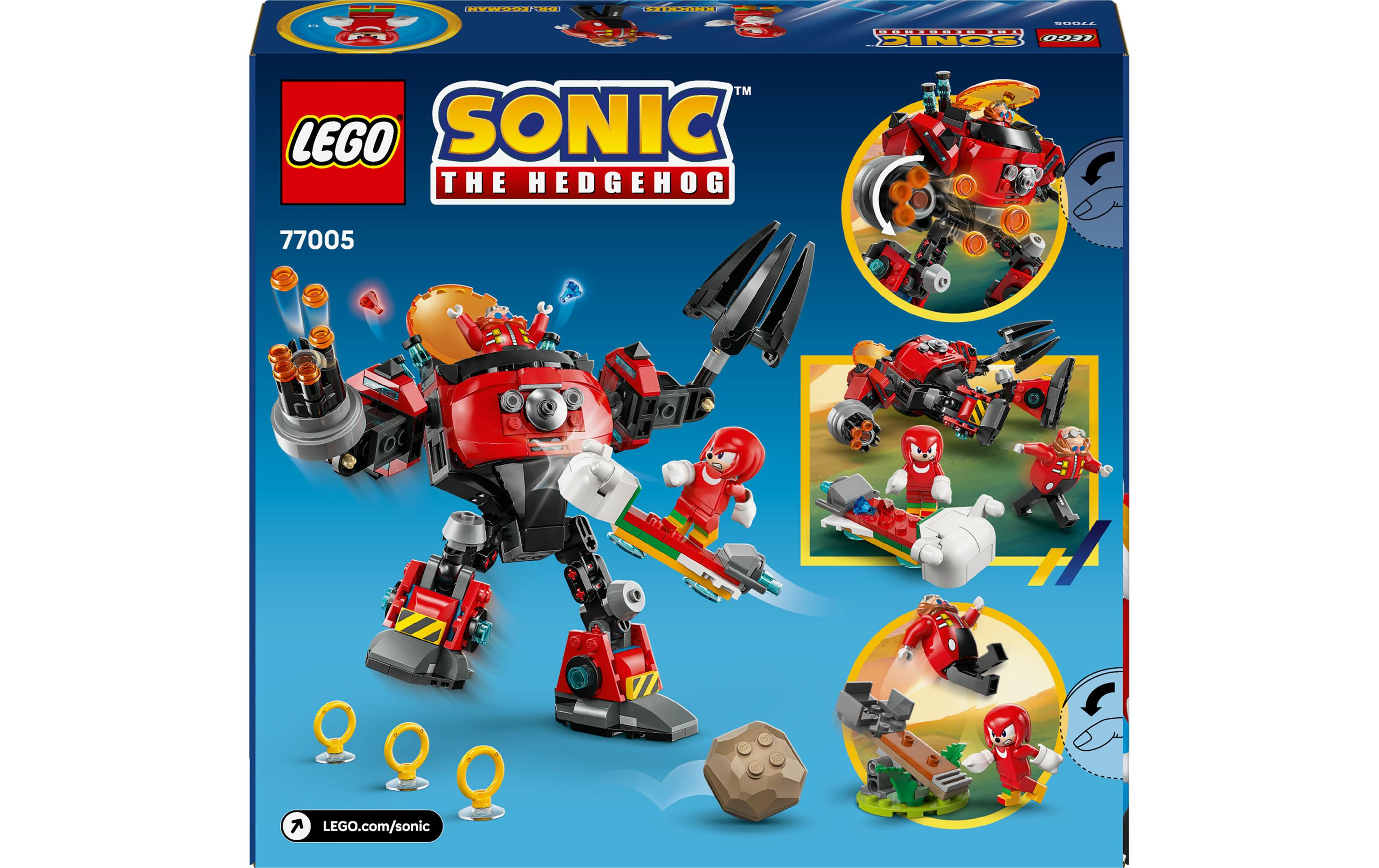 Sonic Knuckles vs. Dr. Eggmans Egg Crusher Mech 77005Sonic Spielset mit Gamer-Fanartikeln