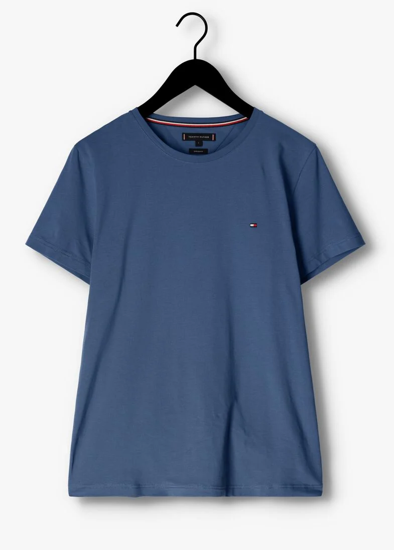 TOMMY HILFIGER donkerblauwe tommy hilfiger t-shirt stretch extra slim fit tee
