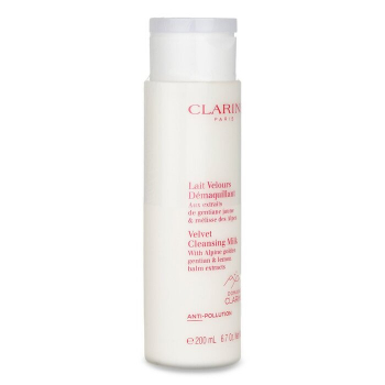 Clarins Velvet Cleansing Milk with Alpine Golden Gentian & Lemon Balm Extracts