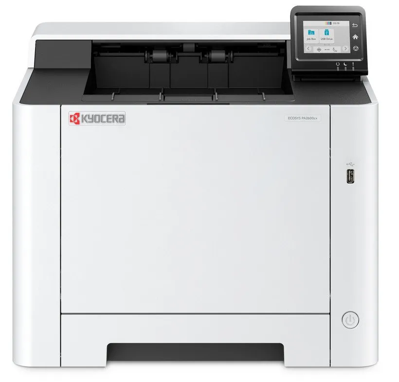 Kyocera ECOSYS PA2600CWX - Printer - farve - laser - A4/Legal - 1200 x 1200 dpi - op til 26 spm (mono) / op til 26 spm (farve) - kapacitet: 300 ark - USB 2.0, USB vært, Gigabit LAN, Wi-Fi