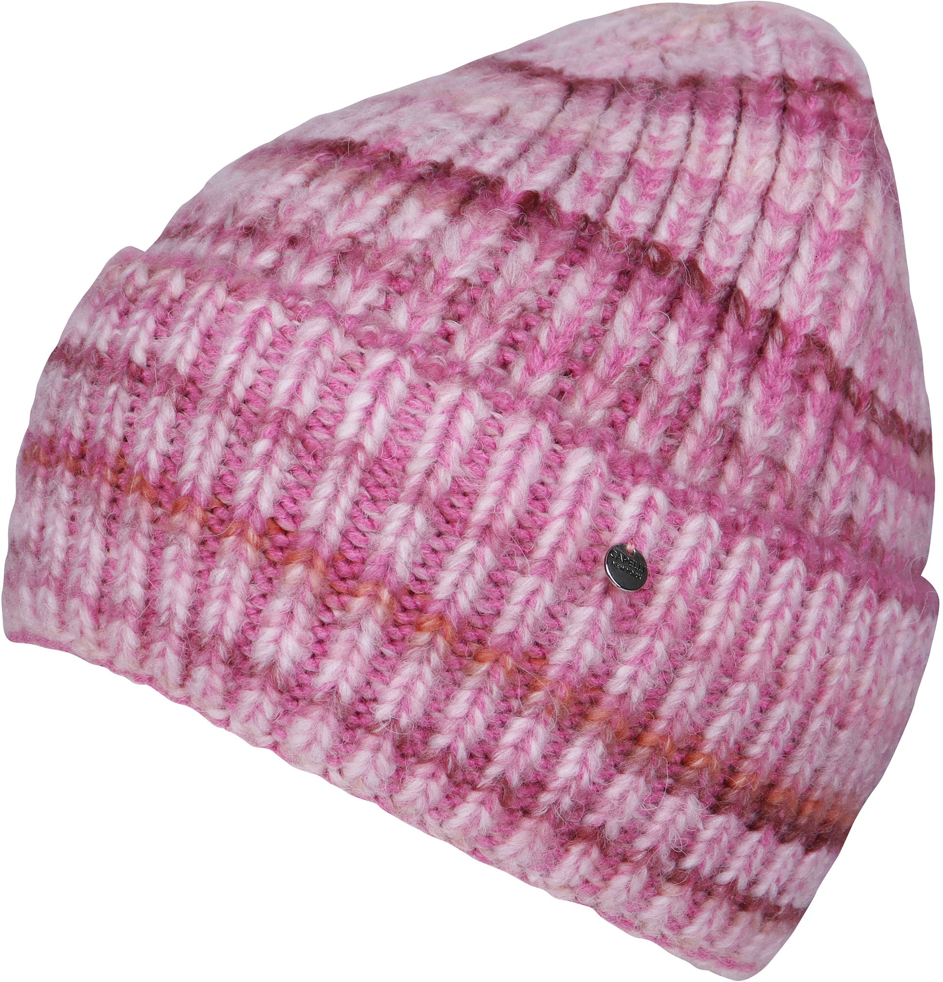 Capelli New York Beanie , mit Farbverlauf, Rippstrick, Wollanteil, wärmend