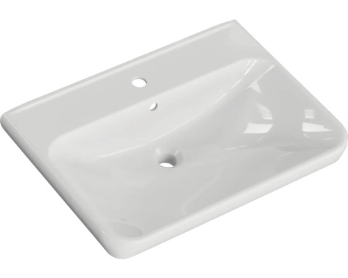 Pelipal Sunline 105 badkamermeubelset (B x H x D 69 x 200 x 48,5 cm), grafiet getextureerde fronten, met keramische wastafel, badmeubel en spiegelkast met LED-verlichting