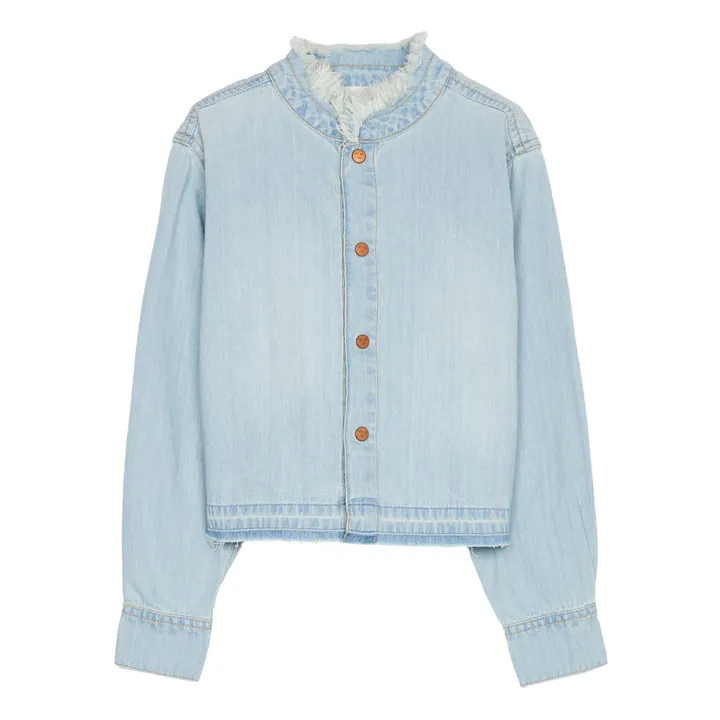 Finger in the nose Chemise Hena | Denim bleached