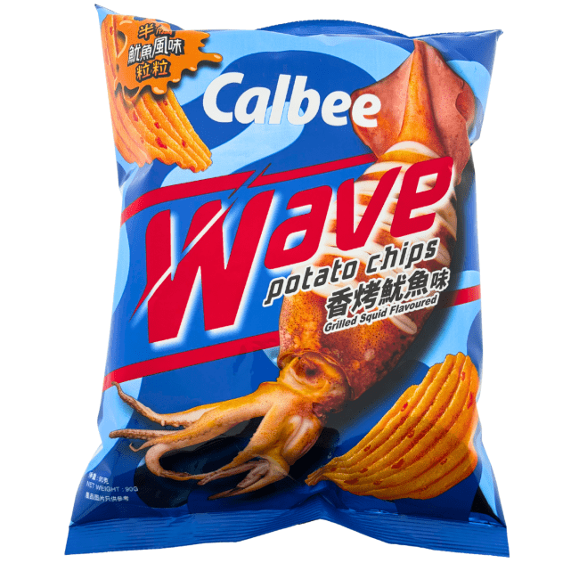 Calbee Gegrilde Inktvis Chips 90g