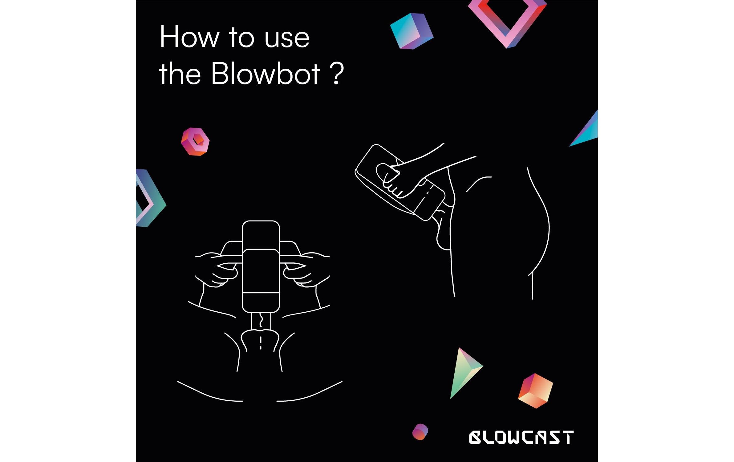 Masturbator Blowbot Schwarz<br>Vibrierendes und wärmendes Sextoy für den Mann