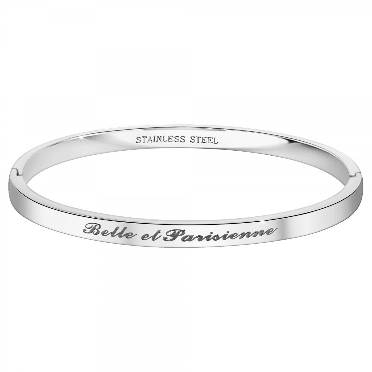 Belle et Parisienne - Bracelet SC Crystal en Acier Rhodié argenté