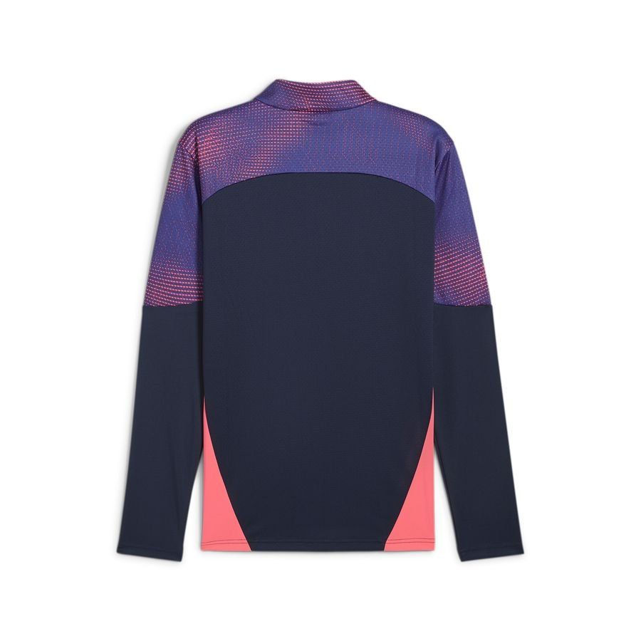 PUMA Maillot d'Entraînement IndividualFINAL Fermeture Éclair 1/4 - Club Navy/Dark Amethyst