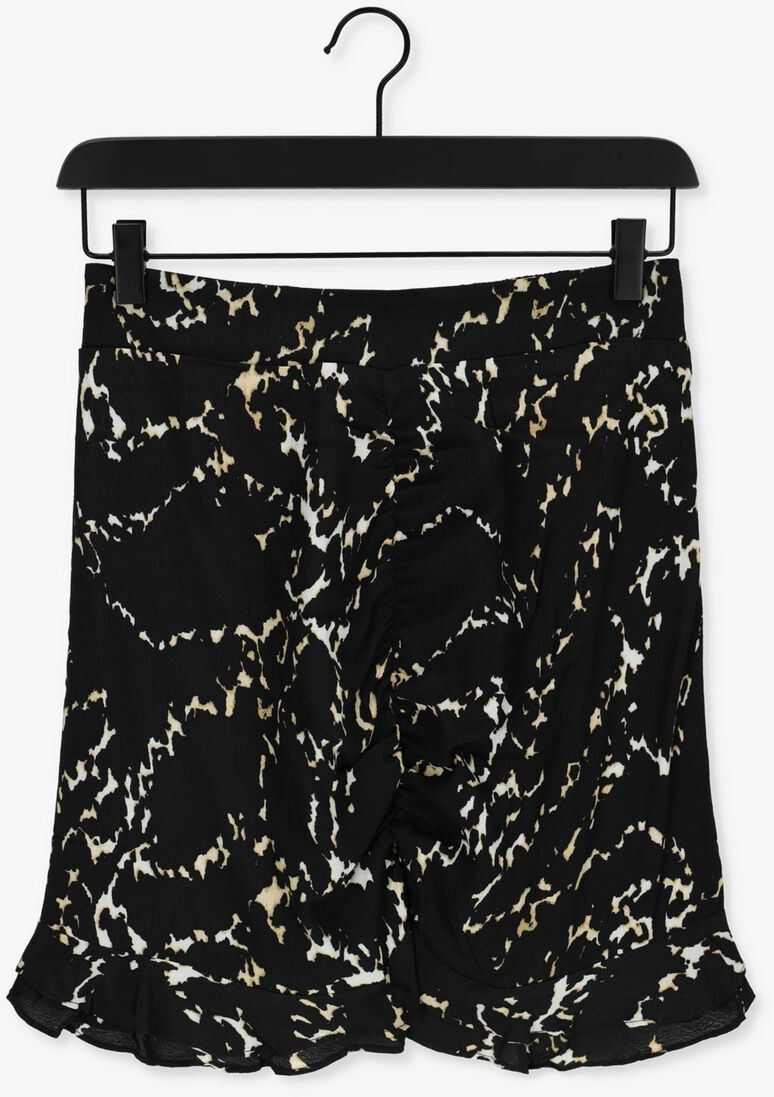 ALIX THE LABEL zwarte alix the label minirok ladies woven animal lines mini skirt