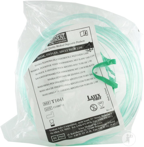 Masque À Oxygène Pour Adultes Avec Tube De 2,1m Pièce 1