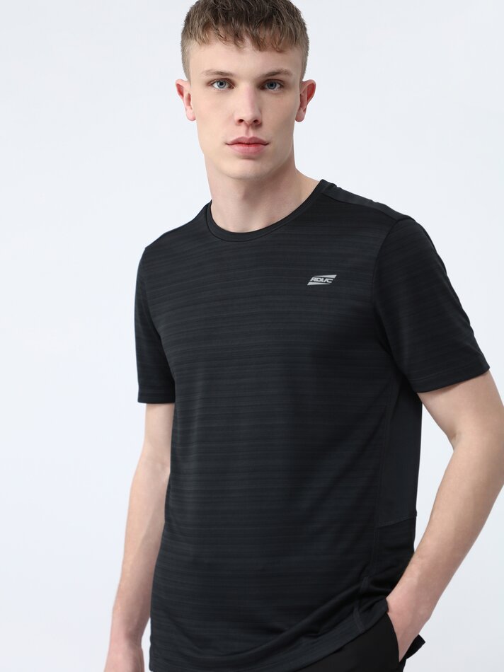 Camiseta esportiva técnica feminina - Cinza escuro