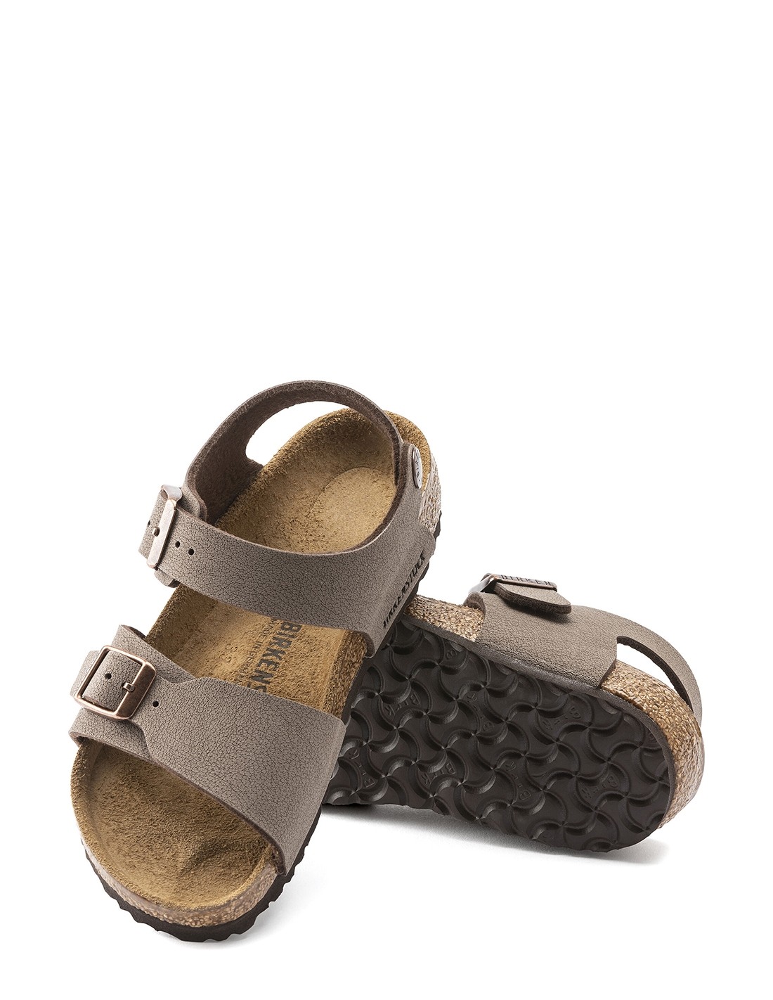 birkenstock sandales enfant new york cuir mocha marron