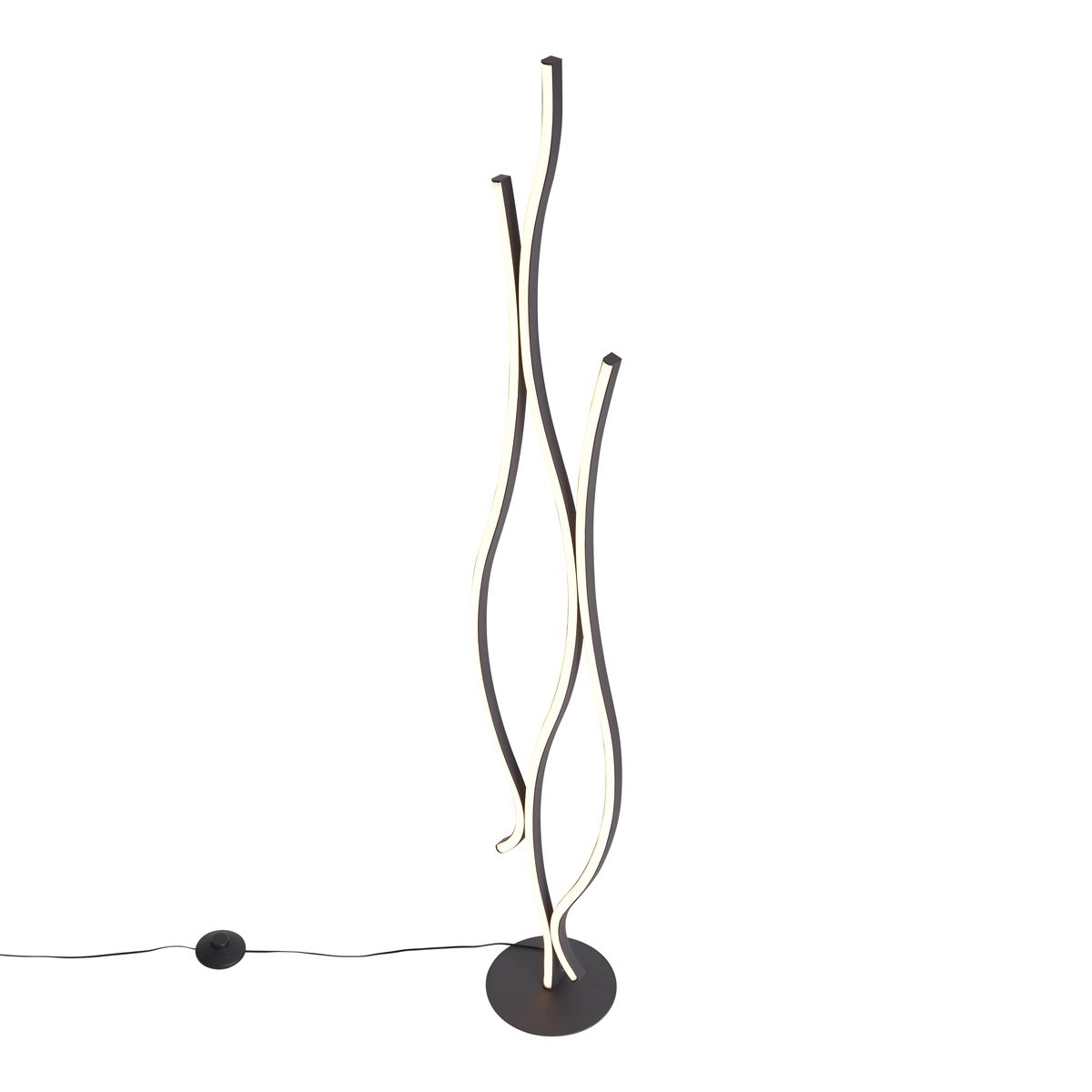Design vloerlamp zwart incl. LED dimbaar - Ying