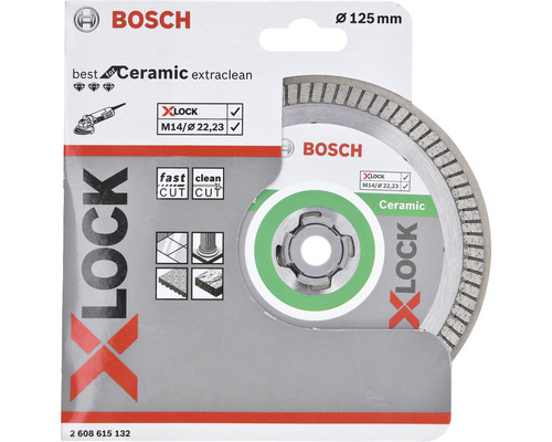 Bosch Best for Ceramic diamantdoorslijpschijf Ø 125x22,23 mm, X-LOCK opname