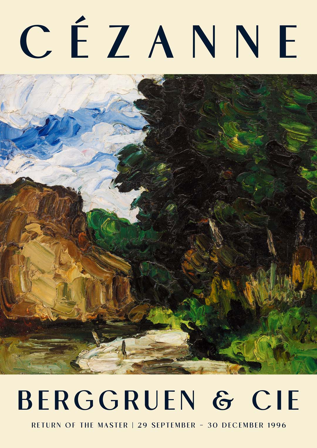 River Bend Kunstausstellung von Paul Cézanne