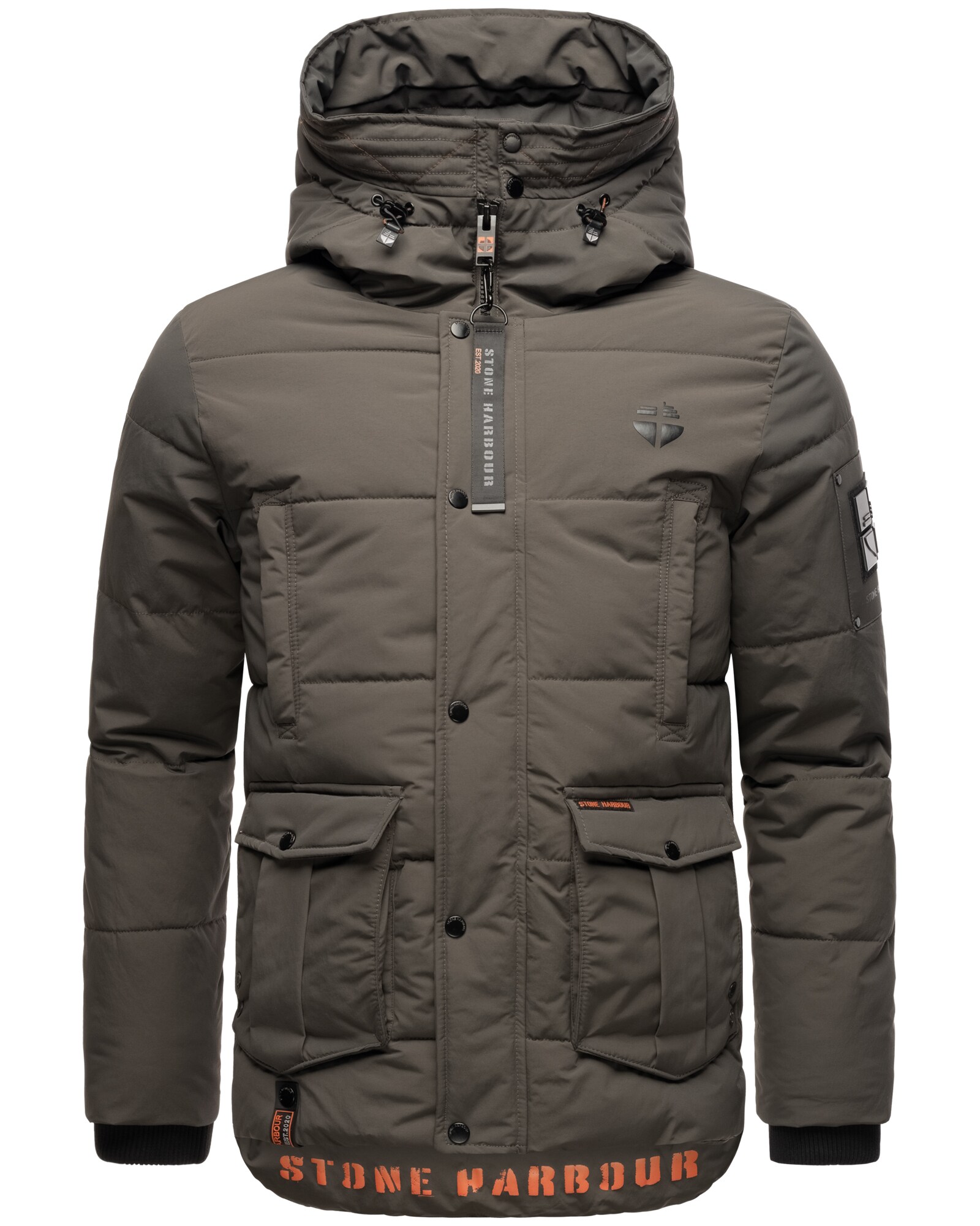 STONE HARBOUR Herren Stylische Outdoorjacke Winterjacke mit Teddyfell Innenfutter Admaroo