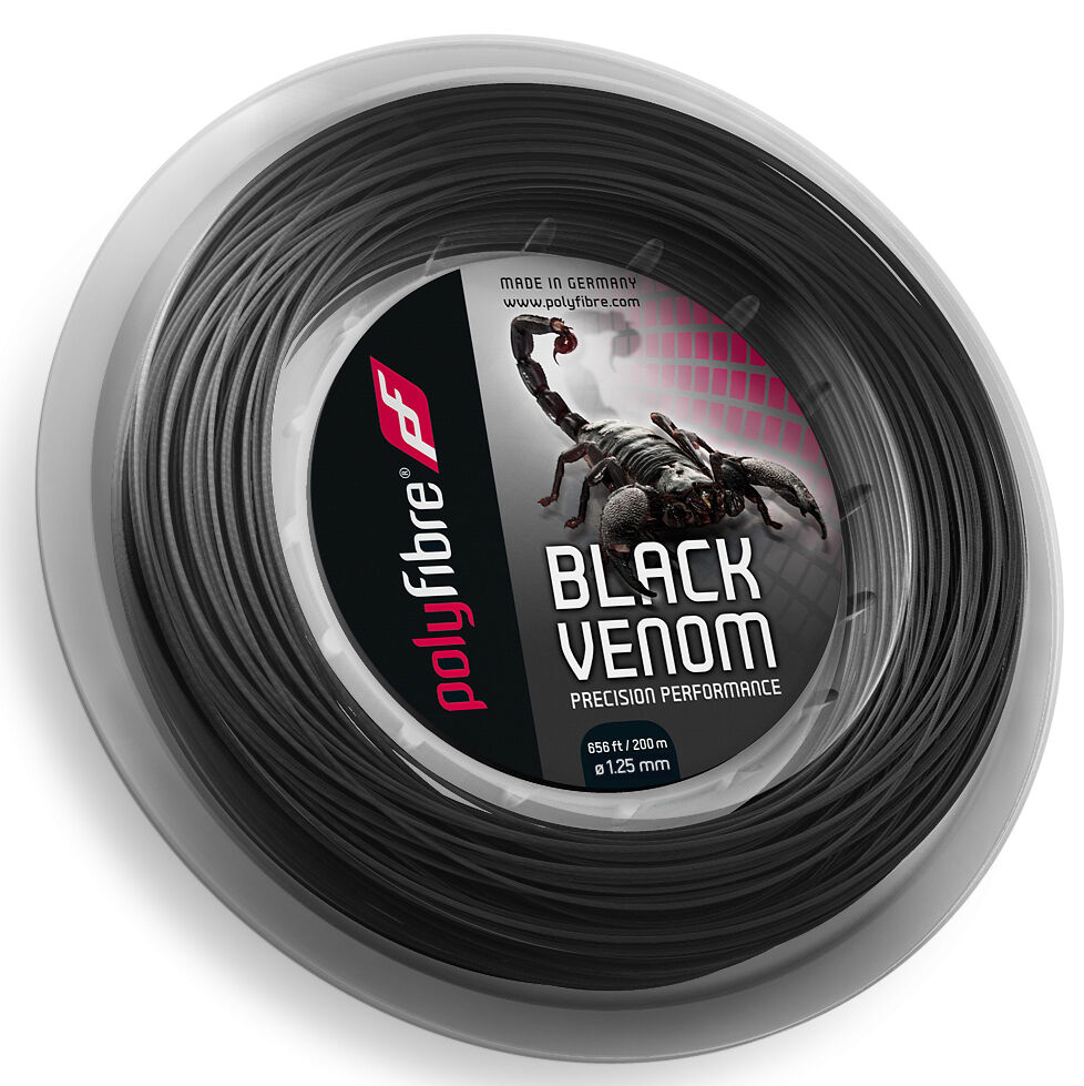 Polyfibre Venom Bobine Cordage 200m - Noir