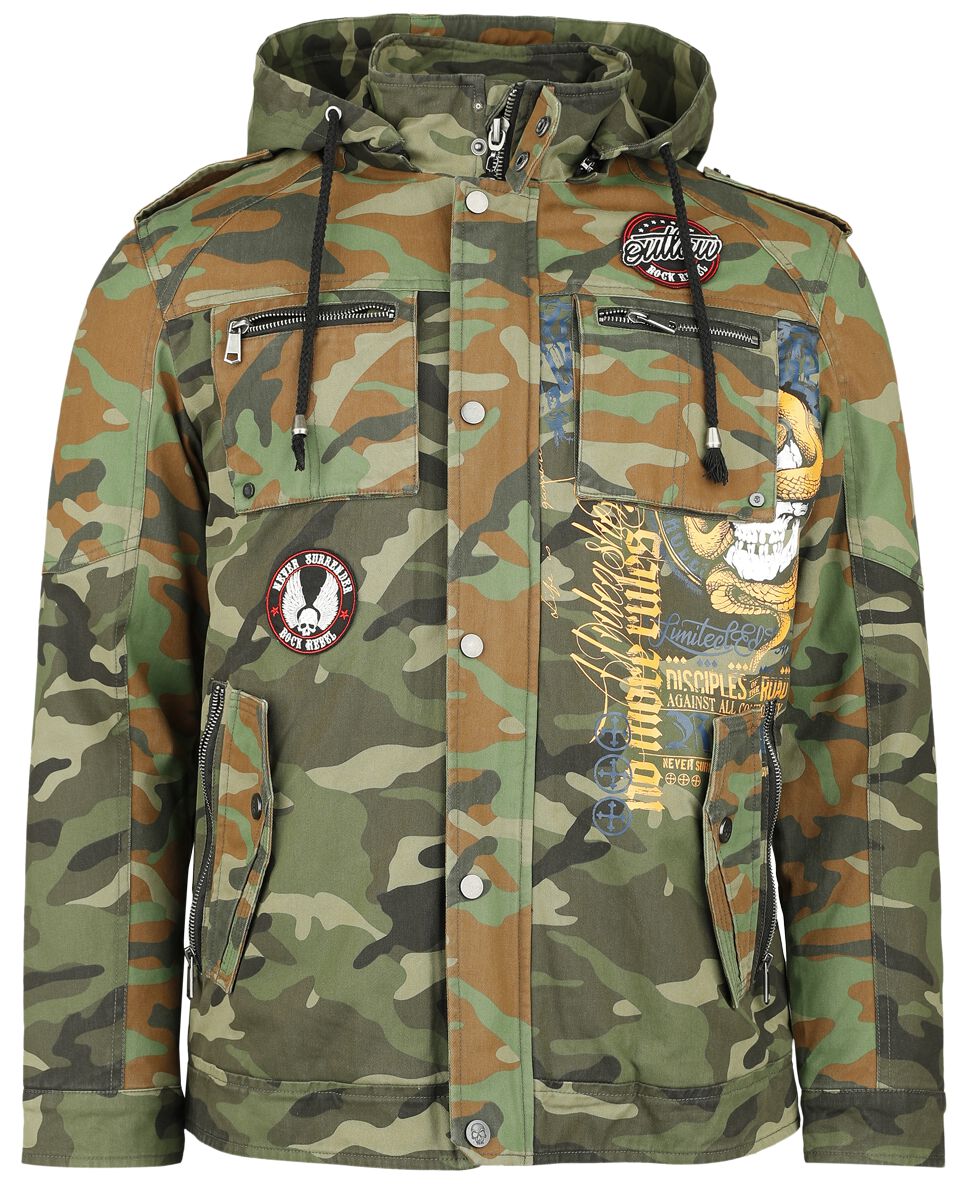 Veste Militaire Camouflage | Rock Rebel by EMP Veste mi-saison