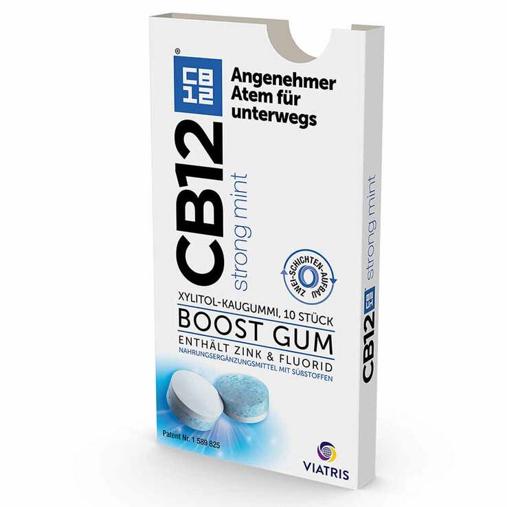 CB12 boost strong mint Kaugummi, 10 St