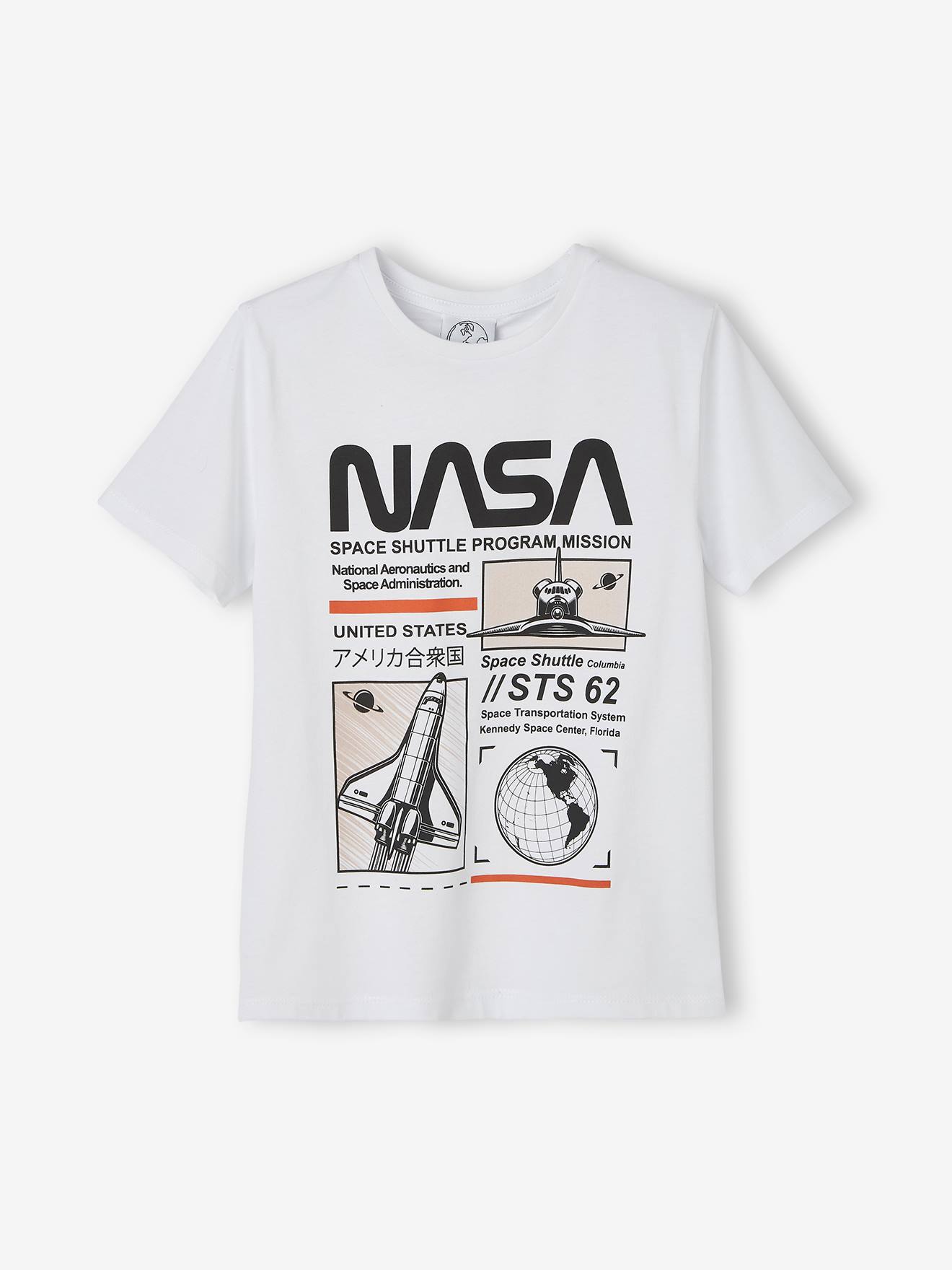 Camiseta NASA® infantil, branca