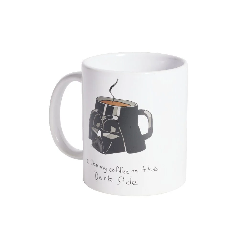 Mug Star Wars Dark Vador blanc et noir 315ml