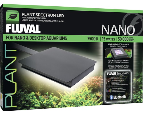 Fluval Nano Plant LED aquariumverlichting, bestuurbaar via app, 15 W