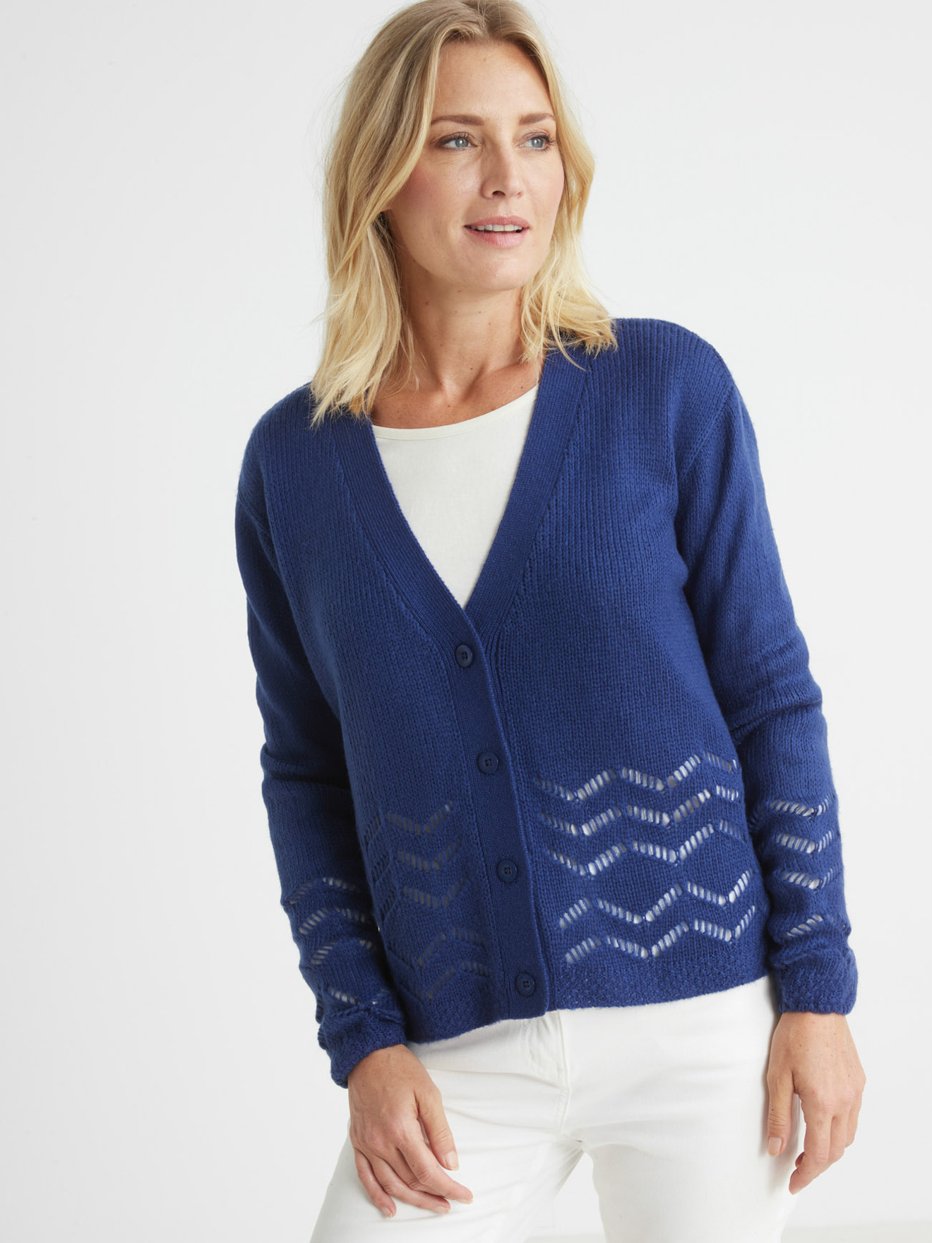 Gilet long encolure V