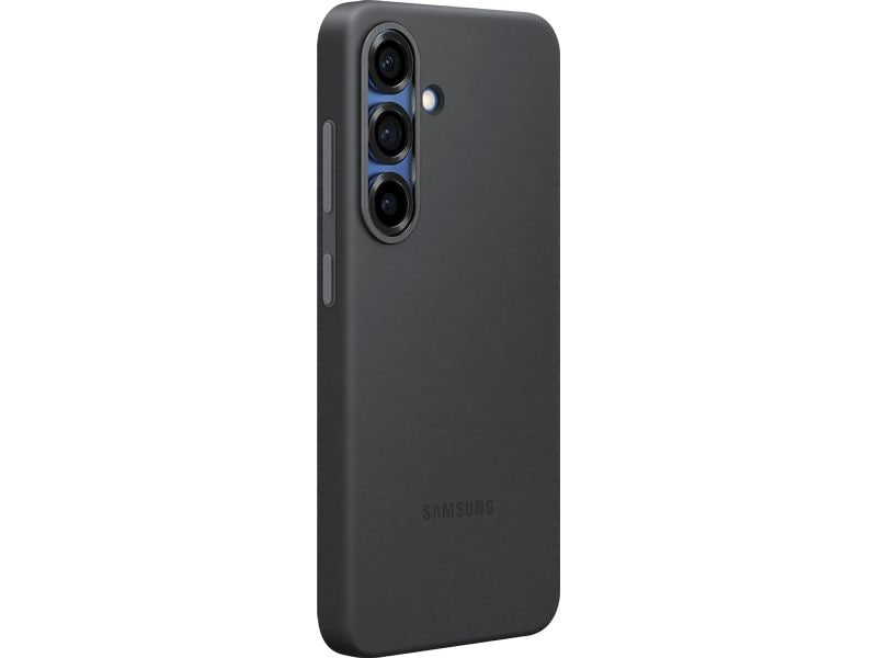Samsung Back Cover Silicone Galaxy S25 Schwarz Moderne Handyhülle aus ultradünnem und griffigem Silikon für das  Samsung Galaxy S25