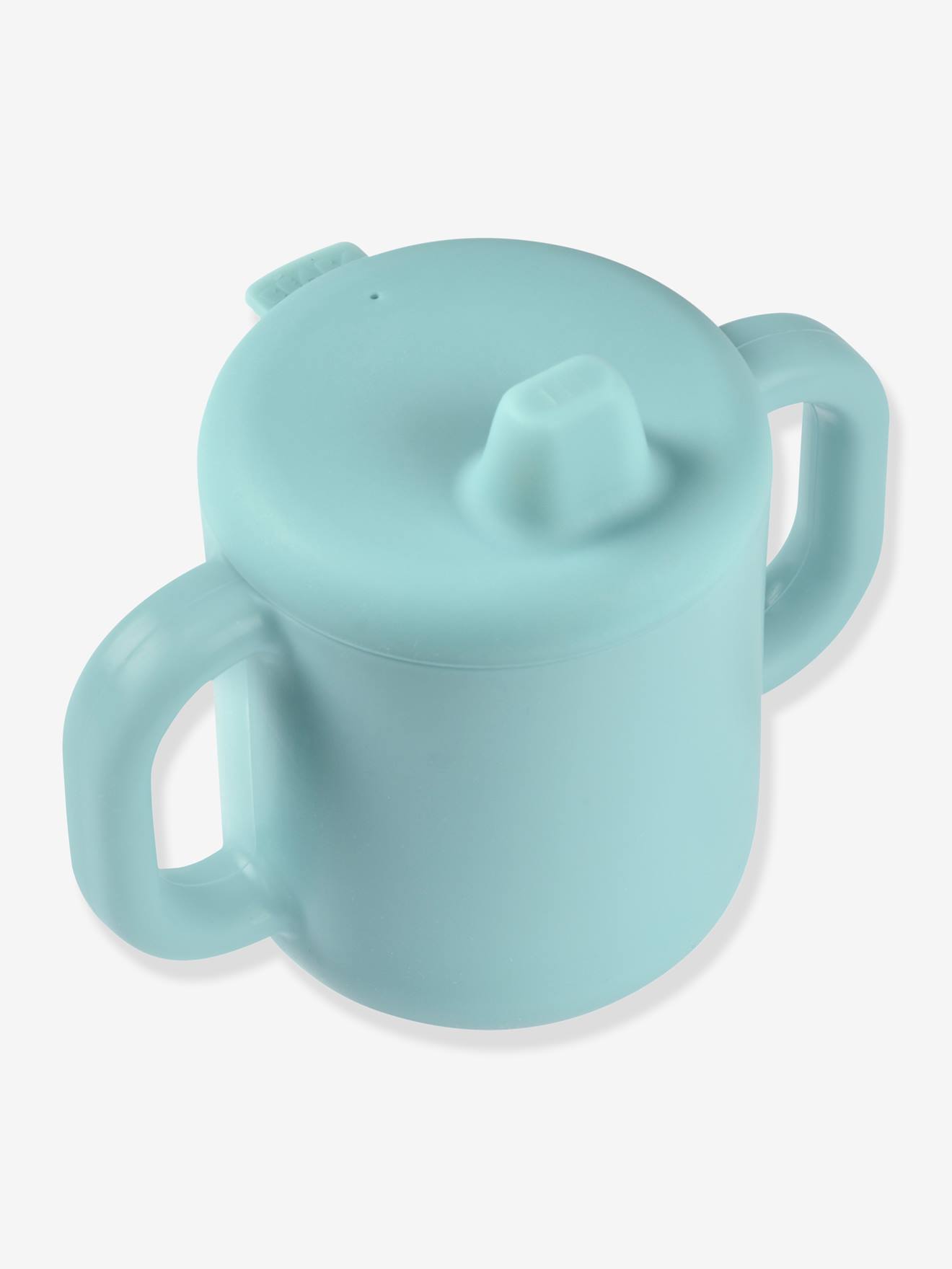 Copo de aprendizagem BEABA, silicone rosa claro liso