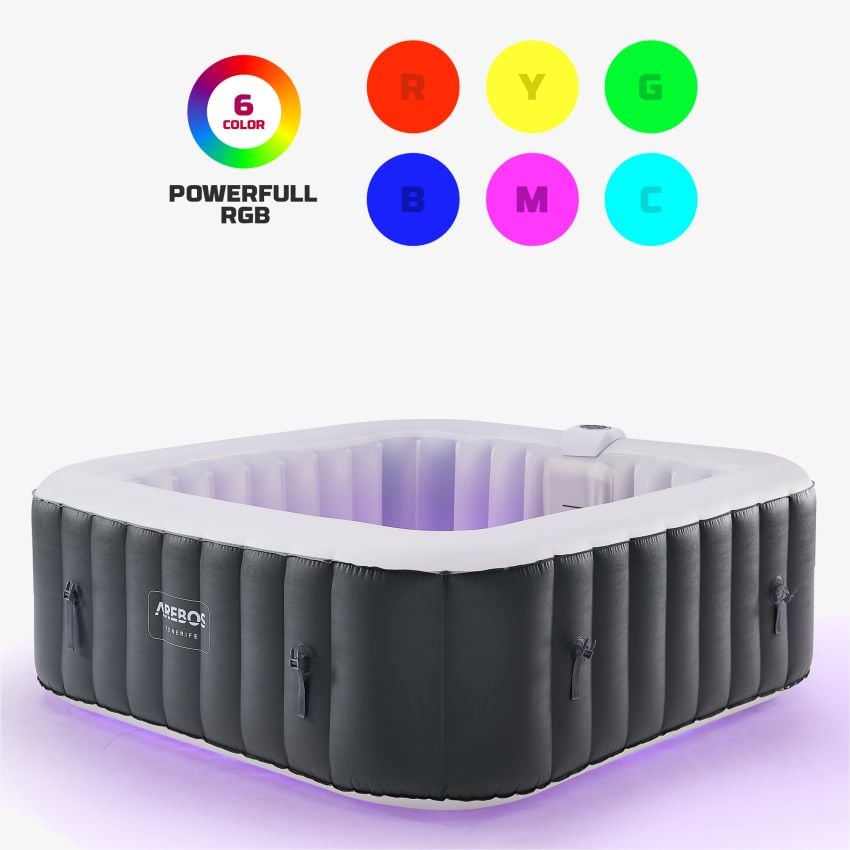 Spa Pool Tenerife quadratisch mit LED