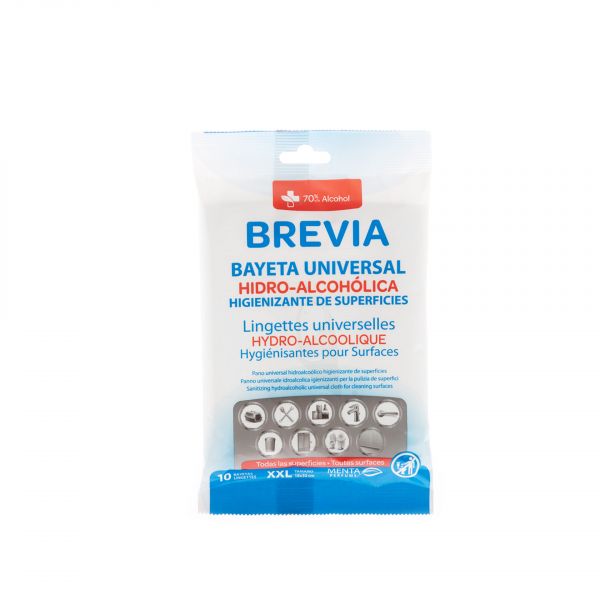 Brevia Toalhitas Higienizantes XXL 10 Unidades