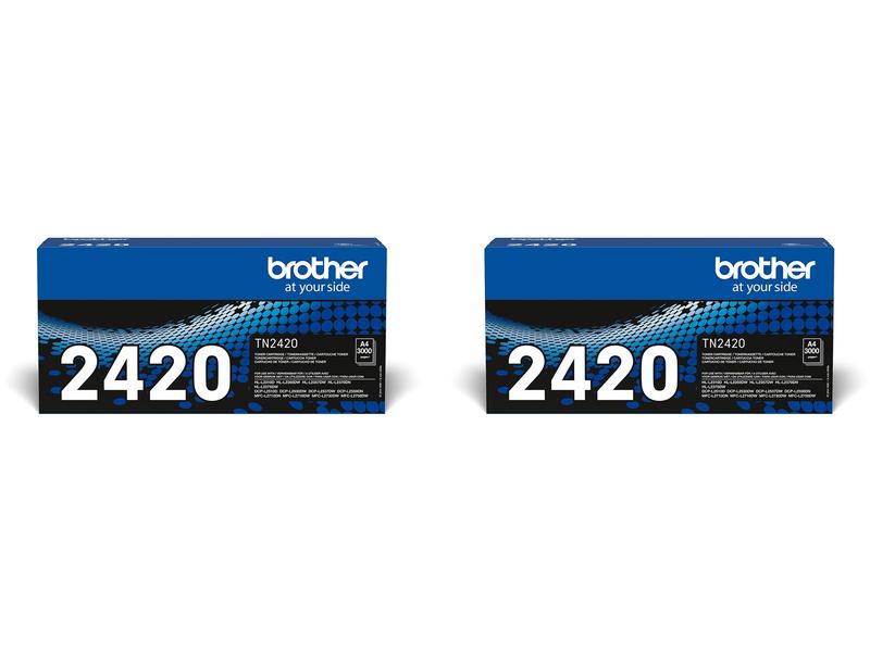 Brother Toner TN-2420 TWIN PACK Schwarz Druckerpatrone: Schwarz