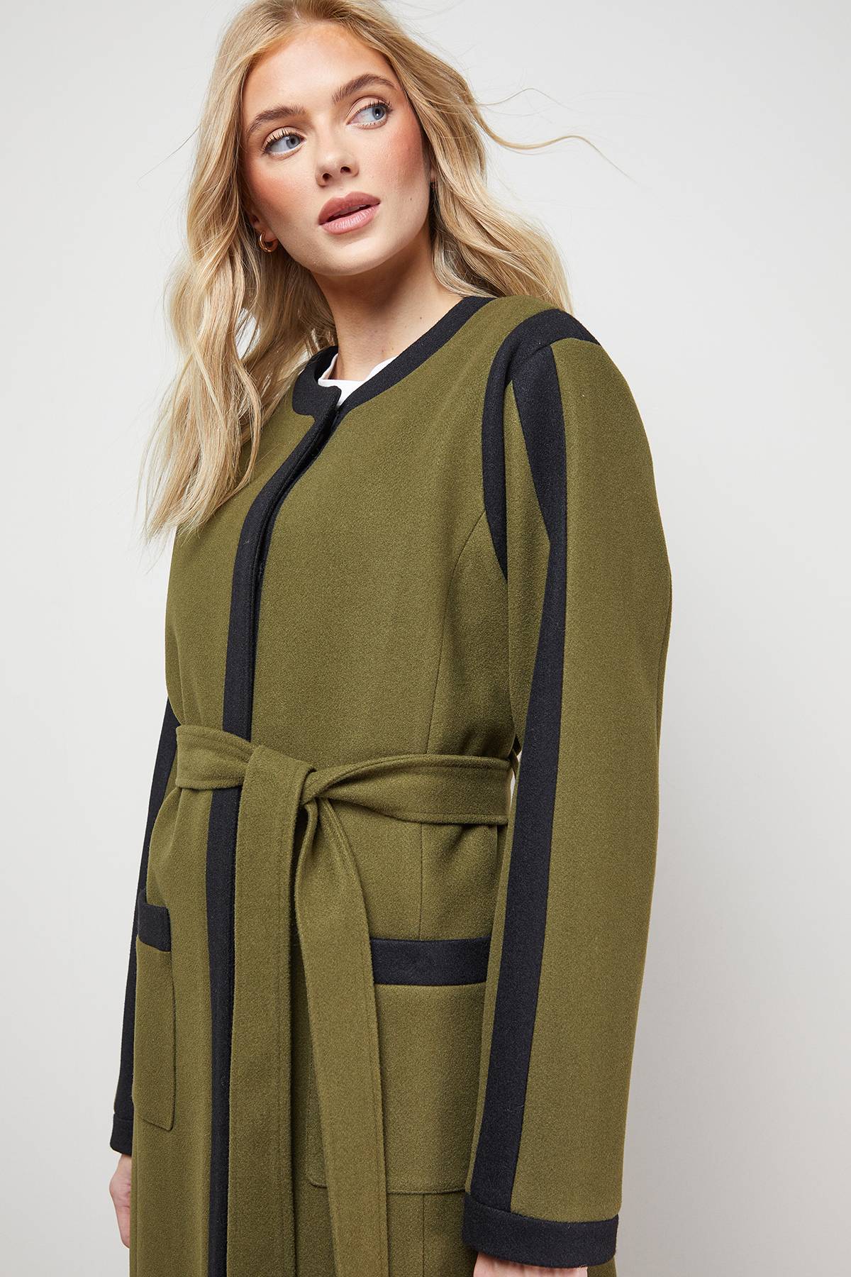 Oasis Manteau à Liserés