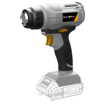 Batavia heteluchtpistool 18 volt incl. 3 mondstukken (zonder accu)