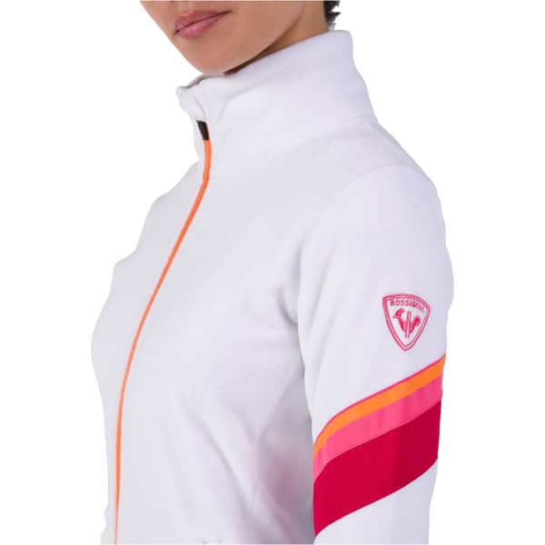 Veste polaire ROSSIGNOL W STRAWPILE FLEECE FZ WHITE