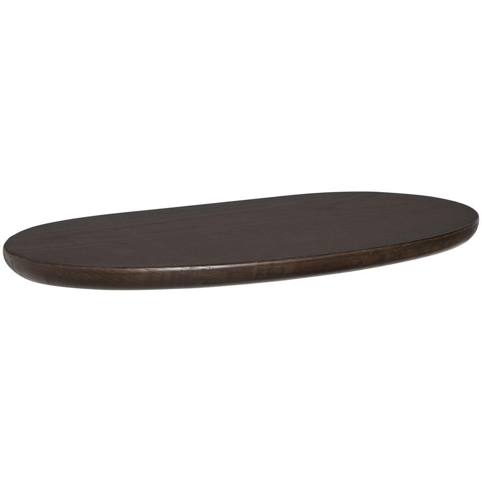 Wandplank Daan - donkerbruin essenhout - 40x18 cm