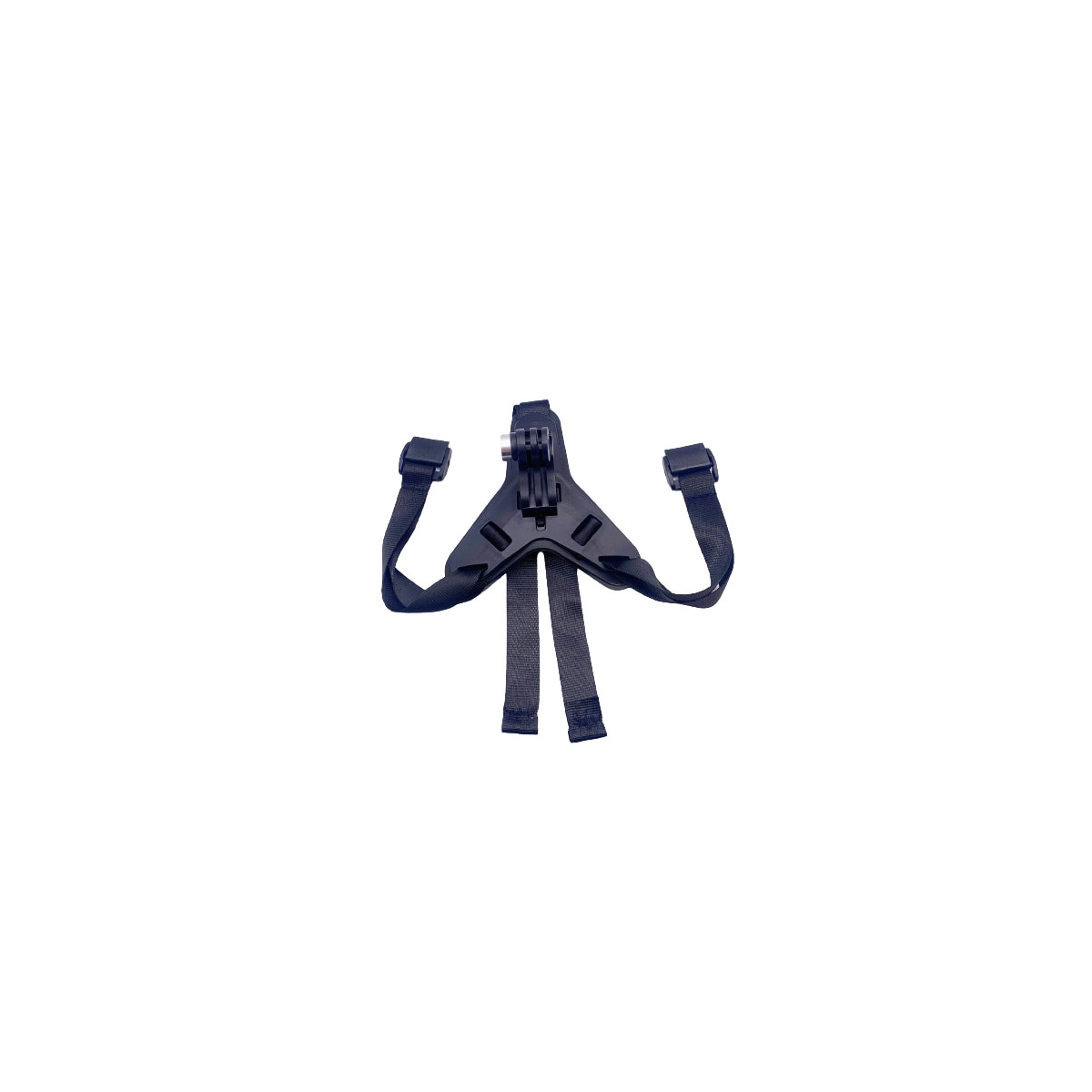 GoPro 12, Motorsykkelhjelmstropp, Black Buckle Edition Sort