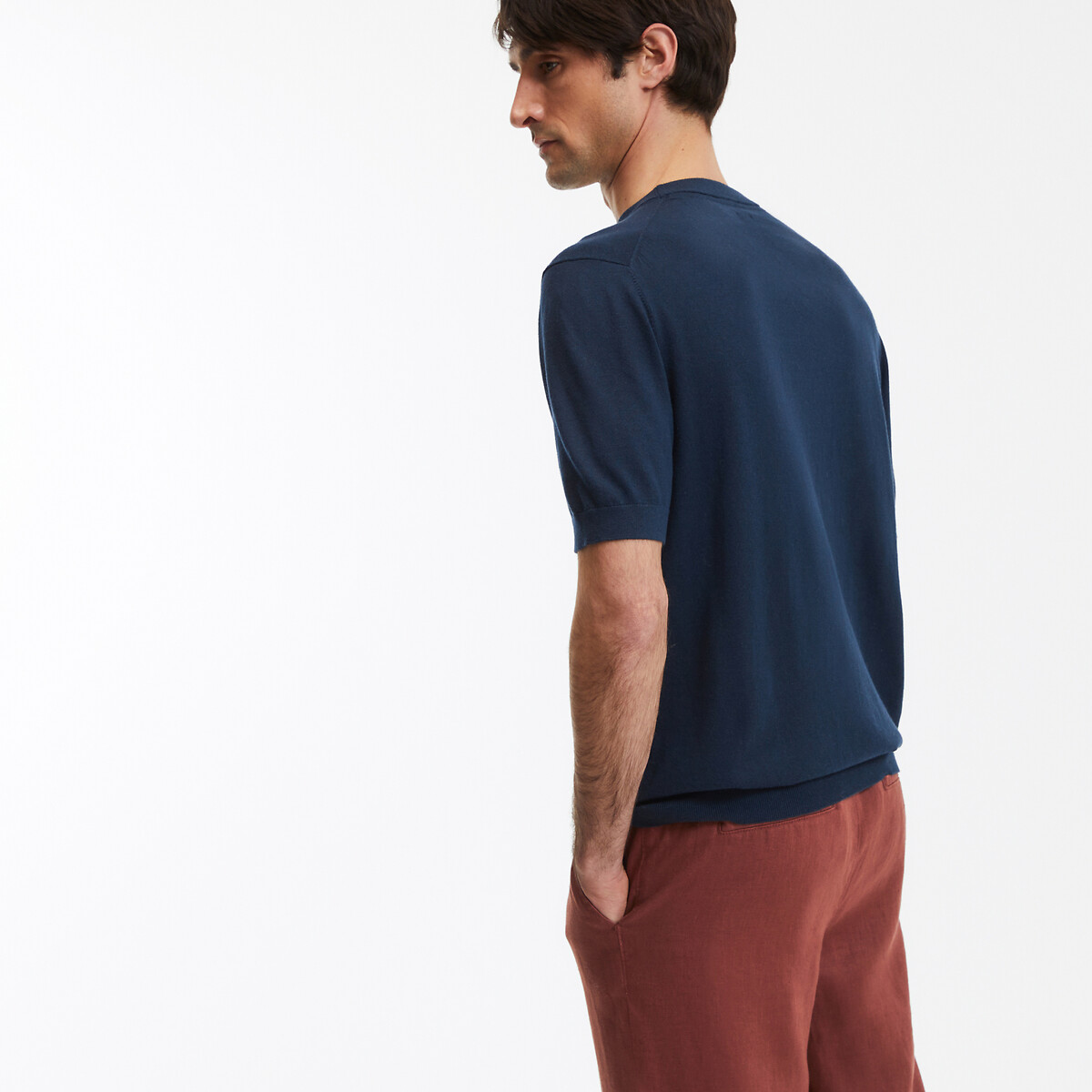 COLEÇÕES LA REDOUTE<br>T-shirt em tricot met ronde hals