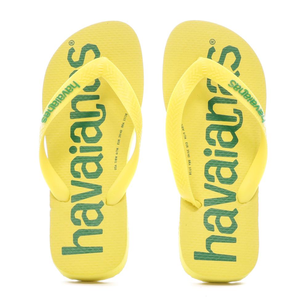 Havaianas Tongs Jaune Mixte Havaianas Top Logomania Awlab