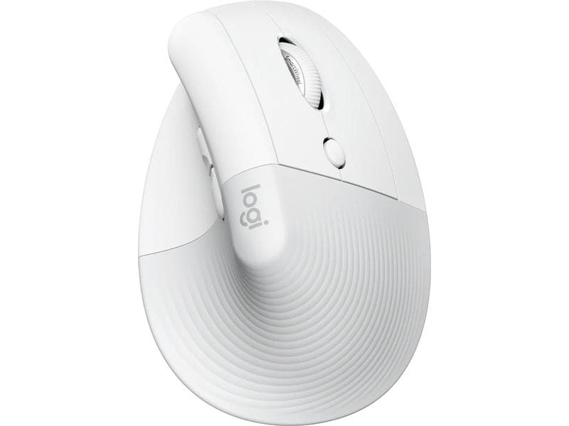 Logitech Ergonomische Maus Lift Off-white Komfortable ergonomische Maus mit vertikalem Design für kleine bis mittelgrosse Hände