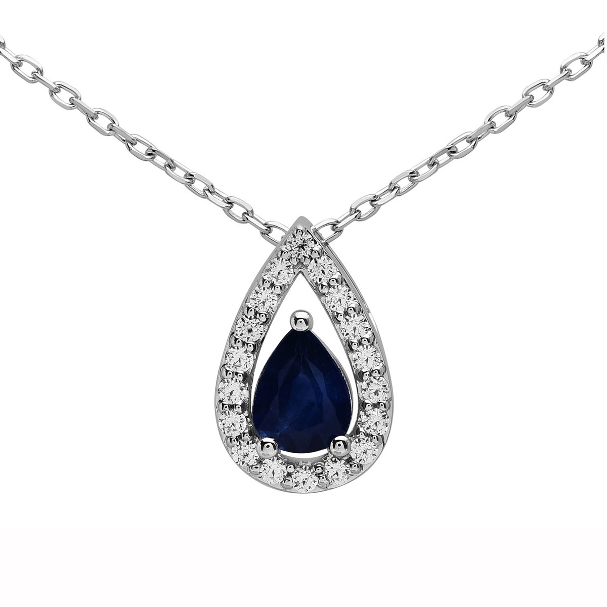 Collier Brillaxis saphir