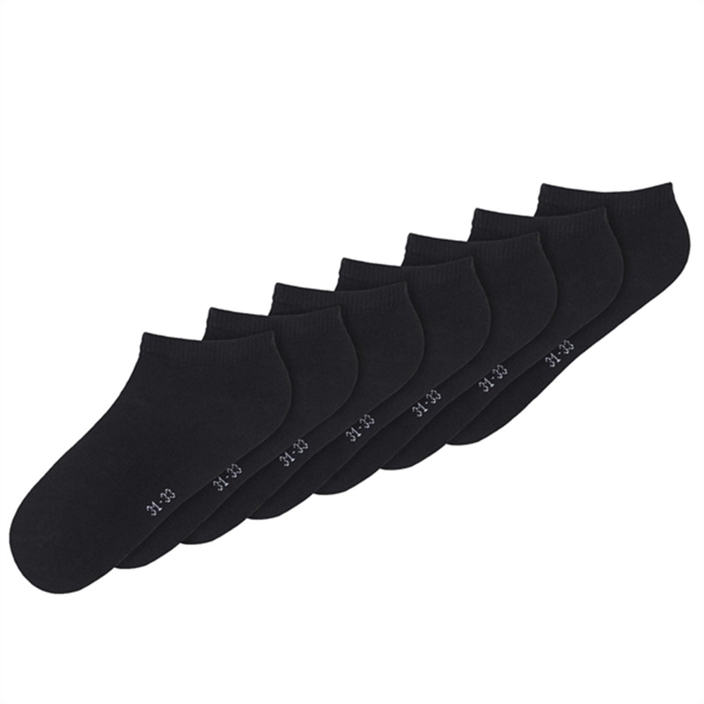 Black Ankel Strømper 7-Pak Noos - Name it