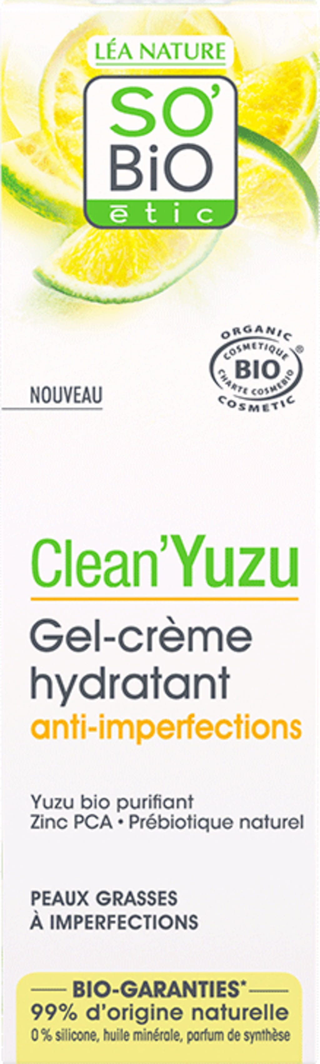 LÉA NATURE SO BiO étic  Clean'Yuzu Gel-Creme, 40 ml