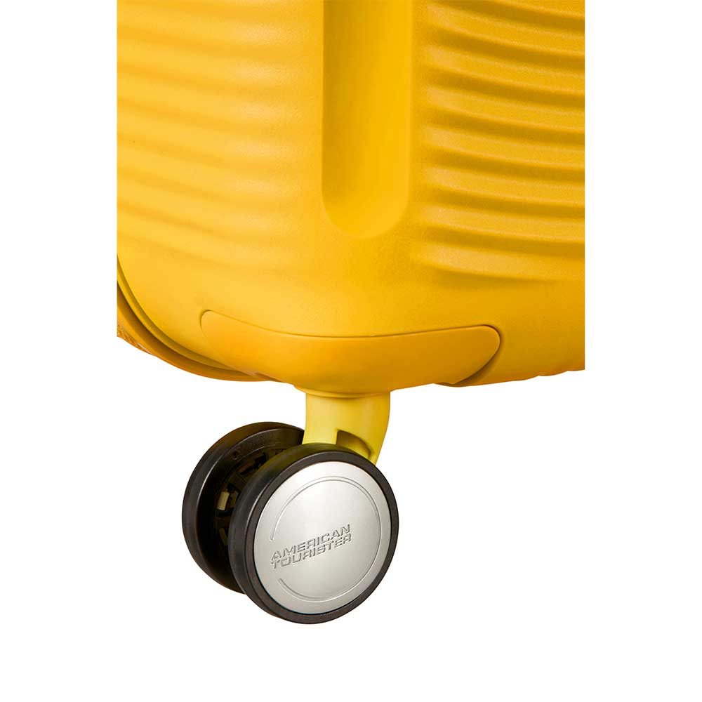 American Tourister Soundbox Spinner 77 Expandable golden yellow