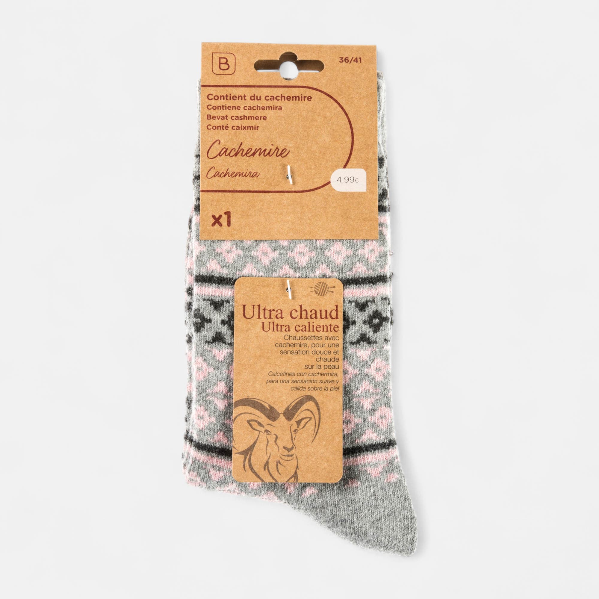 Chaussettes Femme gris