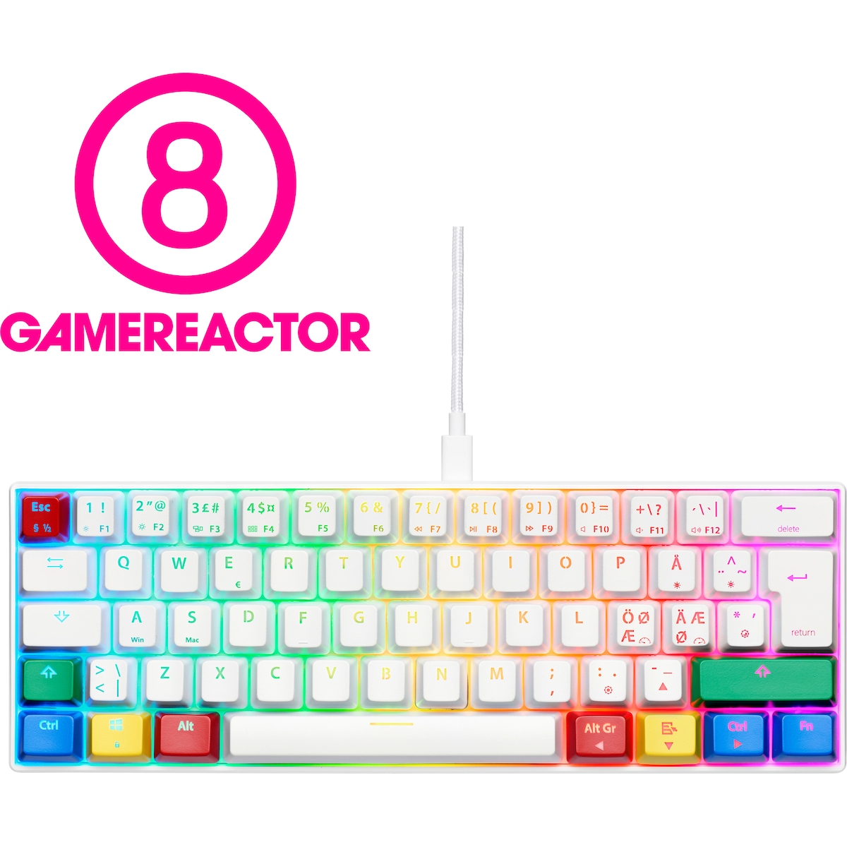 NOS C-450 Mini PRO RGB gamingtastatur (RGBY)
