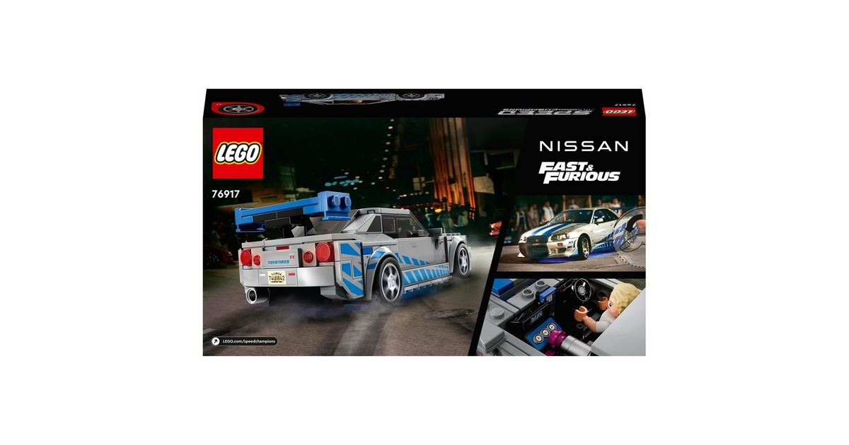 LEGOSpeed Champions - 2 Fast 2 Furious Nissan Skyline GT-R (R34) Constructiespeelgoed  (76917)