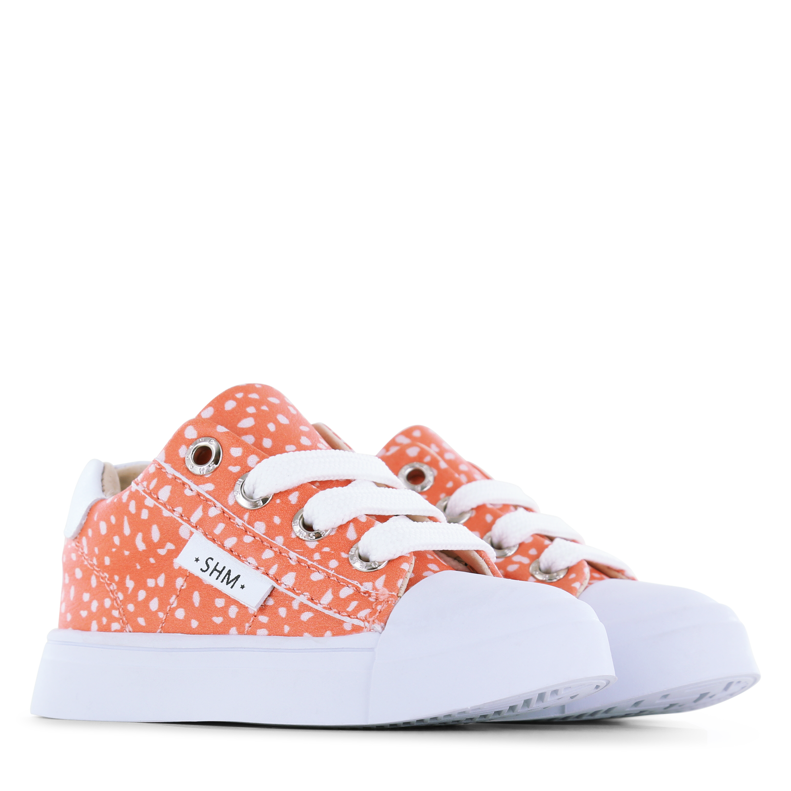 Shoesme peach sneaker met ritssluiting Microfiber leer | Meisjes schoenen