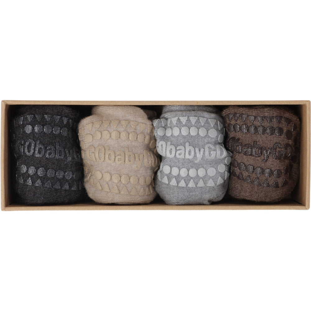 Køb Gobabygo Grey/Green/Brown/Sand Combo Box Uld