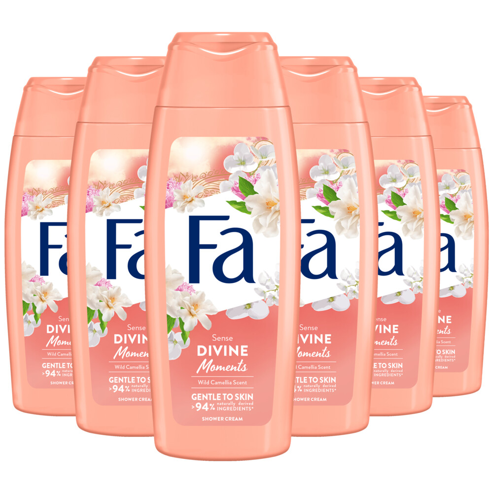 6x Fa Douchecreme divine moments (250 ml)